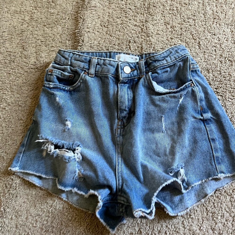 Zara kids ripped Jean shorts
